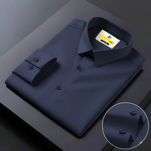 Navy micro shirt